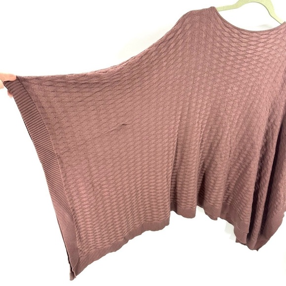 Lululemon Divinity Poncho Woven Spanish Oak Cashmere Blend Shawl Wrap Sweater - Picture 4 of 9